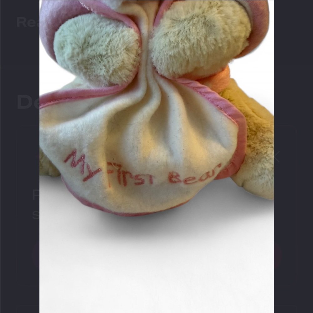 Hugfun "My First Bear" plush lovey, designed for babies - Picture 2 of 5